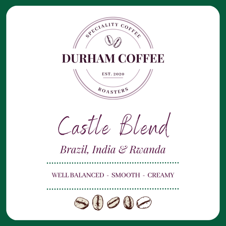 Castle Blend Coffee Label by Durham Coffee