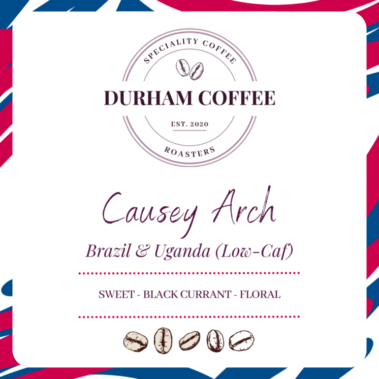 Causey Arch Low-Caf Coffee bridges the gap between caffeinated coffee and decaf, bringing you the best of both worlds with a delicious reduced caffeine coffee blend.